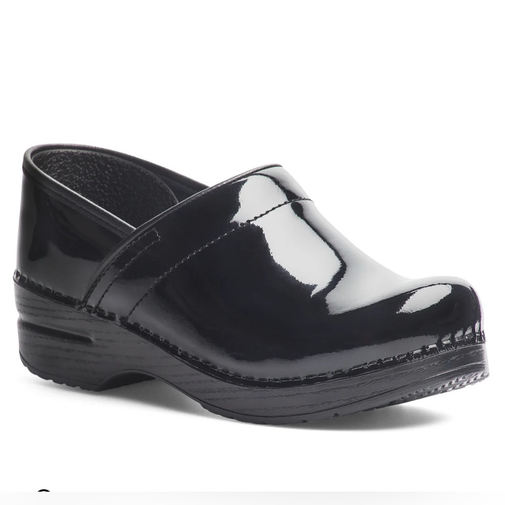 Dansko Patent Black Slip-On Clog